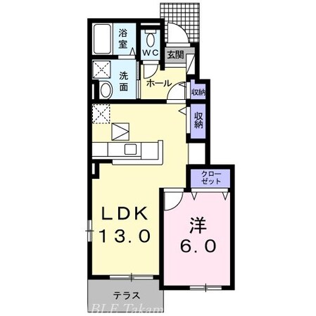 オーブ下田井Ａの物件間取画像